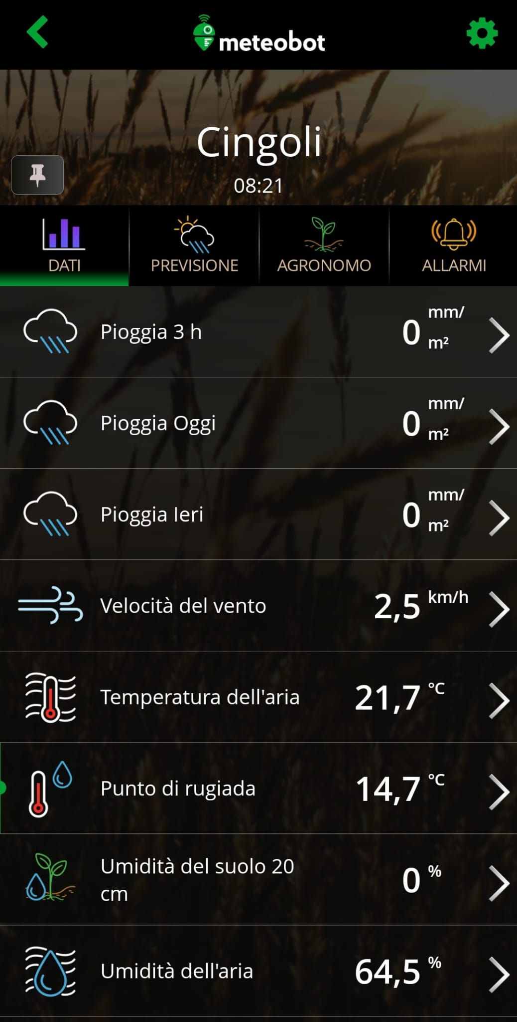 Stazioni meteorologiche meteobot